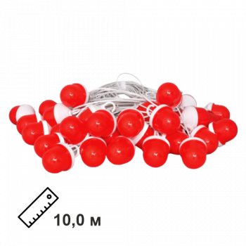Сигнальная гирлянда из фонарей ФС-12 с шагом 10,0 м